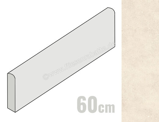  Sant Agostino Duo Back Desert 7.3x60 cm Sockel Matt Eben Naturale CSABADBD60 | 658333