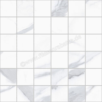  Sant Agostino Themar Statuario Venato 30x30 cm Mosaik 5x5 Matt Eben Naturale CSAMOSVE30 | 659497