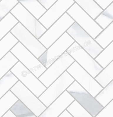  Sant Agostino Themar Statuario Venato 30x30 cm Mosaik Spina Matt Eben Naturale CSASPSVE30 | 659596