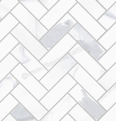  Sant Agostino Themar Statuario Venato 30x30 cm Mosaik Spina Matt Eben Naturale CSASPSVE30 | 659599