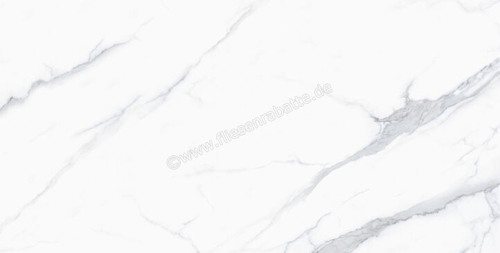  Sant Agostino Themar Statuario Venato 60x120 cm Bodenfliese / Wandfliese Glänzend Eben Krystal CSASTVEK12 | 659644
