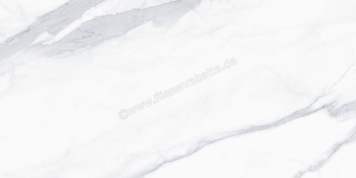  Sant Agostino Themar Statuario Venato 30x60 cm Bodenfliese / Wandfliese Glänzend Eben Krystal CSASTVEK30 | 659662