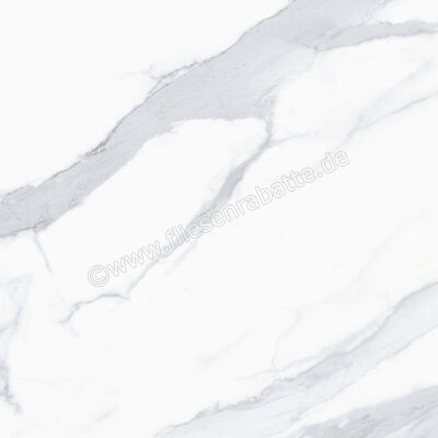 Sant Agostino Themar Statuario Venato 60x60 cm Bodenfliese / Wandfliese Glänzend Eben Krystal CSASTVEK60 | 659683