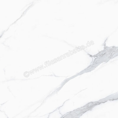  Sant Agostino Themar Statuario Venato 60x60 cm Bodenfliese / Wandfliese Glänzend Eben Krystal CSASTVEK60 | 659692