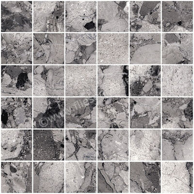  Sant Agostino Venistone Dark 30x30 cm Mosaik 5x5 Glänzend Eben Krystal CSAMVEKK30 | 662242