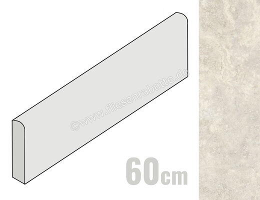  Sant Agostino Invictus Cross Pearl 7.3x60 cm Sockel Eben Naturale CSABICPE60 | 666565