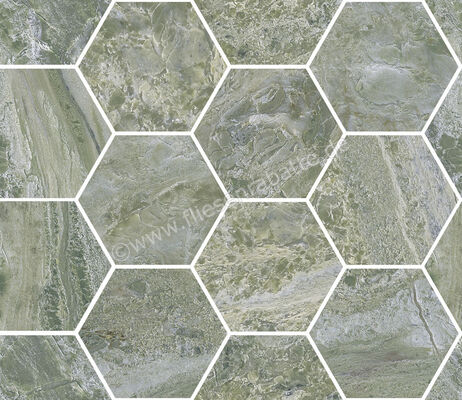  Sant Agostino Paradiso Green 30x34.5 cm Mosaik Maxi Class Glänzend Eben Krystal CSAMCPGK34 | 667090