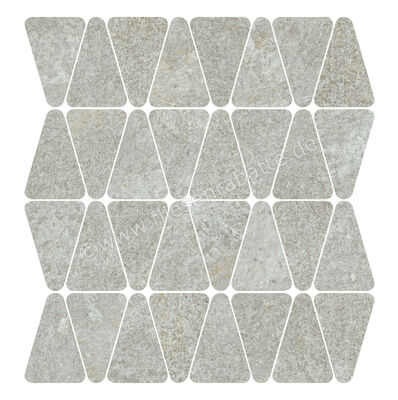  Marca Corona Arkiquartz Pearl 31x34.5 cm Wandfliese Triangle Tessere Matt Strukturiert Naturale J093 | 667402