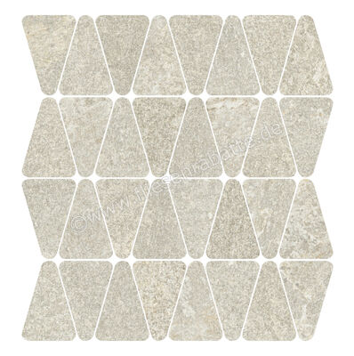  Marca Corona Arkiquartz Pumice 31x34.5 cm Wandfliese Triangle Tessere Matt Strukturiert Naturale J094 | 667405