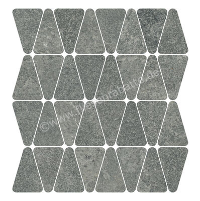  Marca Corona Arkiquartz Graphite 31x34.5 cm Wandfliese Triangle Tessere Matt Strukturiert Naturale J096 | 667411