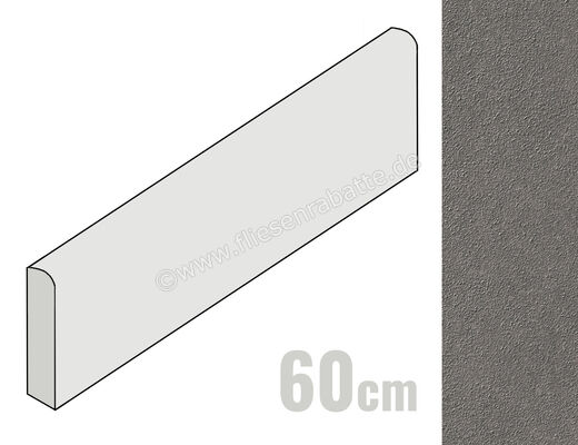  Marca Corona Arkistone Silver 7.2x60 cm Sockel Matt Strukturiert Naturale F039 | 668068