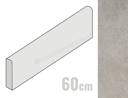  Marca Corona Stage Grey 7.2x60 cm Sockel Matt Eben Naturale E255 | 668566
