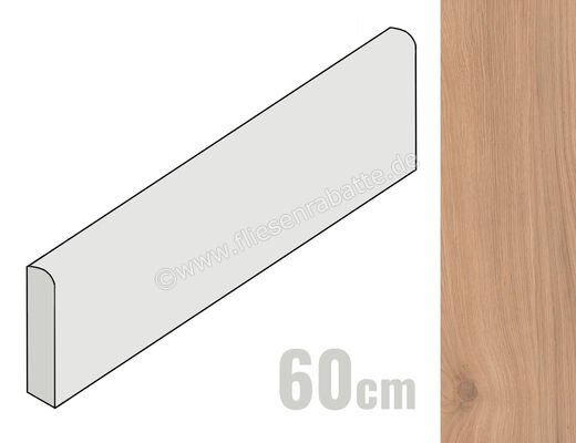  Marca Corona Elisir Dorato 6x60 cm Sockel Matt Eben Naturale I216 | 668677