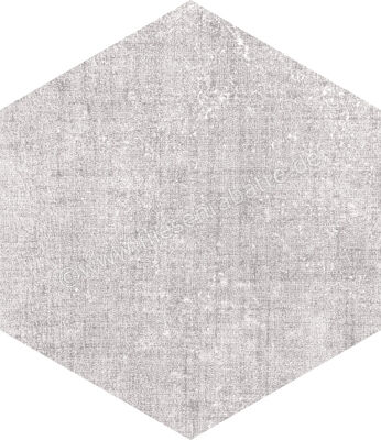  Marca Corona Textile Silver 21.6x25 cm Bodenfliese / Wandfliese Esagona Matt Strukturiert Naturale D567 | 669244