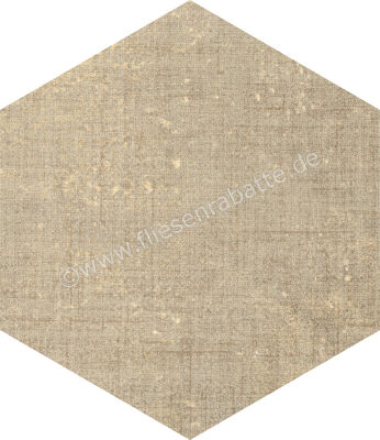  Marca Corona Textile Sand 21.6x25 cm Bodenfliese / Wandfliese Esagona Matt Strukturiert Naturale D569 | 669289