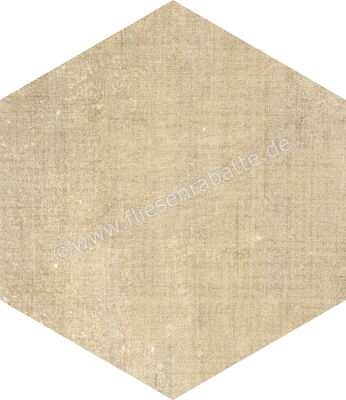  Marca Corona Textile Sand 21.6x25 cm Bodenfliese / Wandfliese Esagona Matt Strukturiert Naturale D569 | 669292