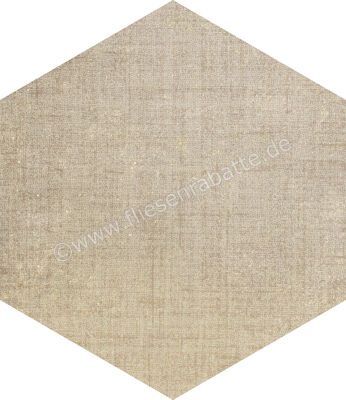  Marca Corona Textile Sand 21.6x25 cm Bodenfliese / Wandfliese Esagona Matt Strukturiert Naturale D569 | 669298