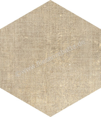  Marca Corona Textile Sand 21.6x25 cm Bodenfliese / Wandfliese Esagona Matt Strukturiert Naturale D569 | 669301