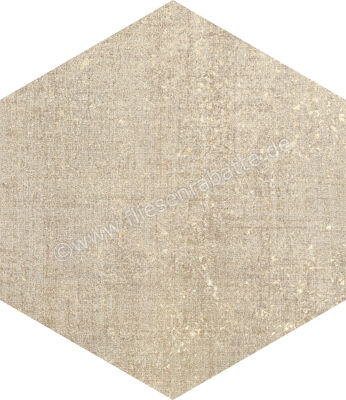  Marca Corona Textile Sand 21.6x25 cm Bodenfliese / Wandfliese Esagona Matt Strukturiert Naturale D569 | 669304