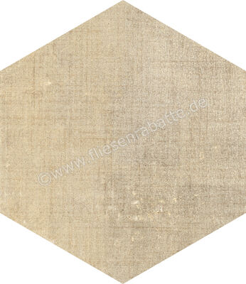  Marca Corona Textile Sand 21.6x25 cm Bodenfliese / Wandfliese Esagona Matt Strukturiert Naturale D569 | 669307