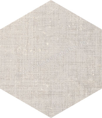  Marca Corona Textile Ivory 21.6x25 cm Bodenfliese / Wandfliese Esagona Matt Strukturiert Naturale D570 | 669313