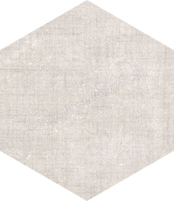  Marca Corona Textile Ivory 21.6x25 cm Bodenfliese / Wandfliese Esagona Matt Strukturiert Naturale D570 | 669319