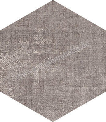  Marca Corona Textile Taupe 21.6x25 cm Bodenfliese / Wandfliese Esagona Matt Strukturiert Naturale D625 | 669337