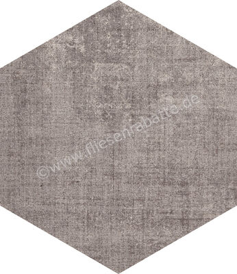  Marca Corona Textile Taupe 21.6x25 cm Bodenfliese / Wandfliese Esagona Matt Strukturiert Naturale D625 | 669340