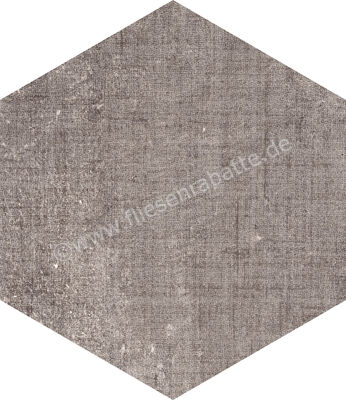  Marca Corona Textile Taupe 21.6x25 cm Bodenfliese / Wandfliese Esagona Matt Strukturiert Naturale D625 | 669343