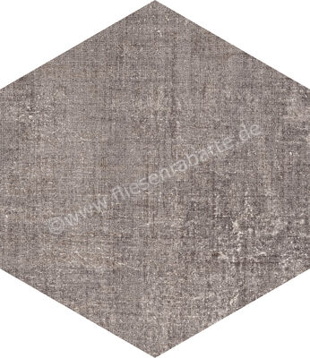  Marca Corona Textile Taupe 21.6x25 cm Bodenfliese / Wandfliese Esagona Matt Strukturiert Naturale D625 | 669346