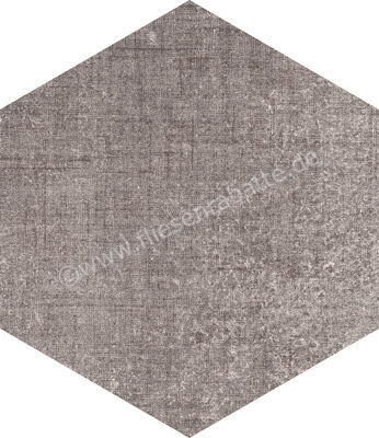  Marca Corona Textile Taupe 21.6x25 cm Bodenfliese / Wandfliese Esagona Matt Strukturiert Naturale D625 | 669349