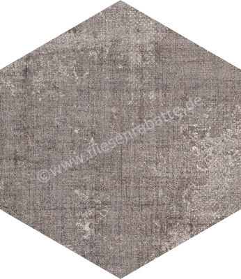 Marca Corona Textile Taupe 21.6x25 cm Bodenfliese / Wandfliese Esagona Matt Strukturiert Naturale D625 | 669352