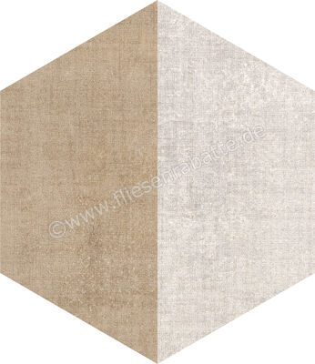  Marca Corona Textile Mehrfarbig 21.6x25 cm Bodenfliese / Wandfliese Mix Esagona Versione C Matt Strukturiert Naturale D629 | 669400