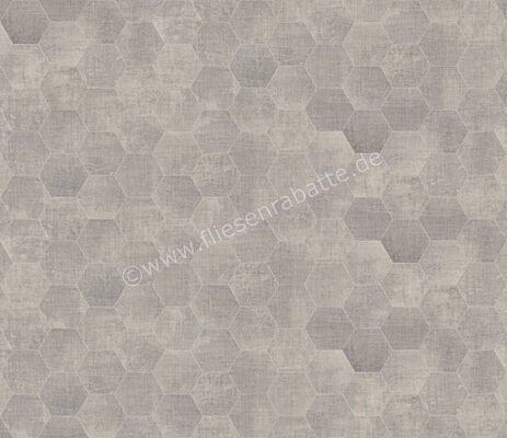  Marca Corona Textile Silver 21.6x25 cm Bodenfliese / Wandfliese Esagona Matt Strukturiert Naturale D567 | 669424