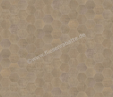  Marca Corona Textile Sand 21.6x25 cm Bodenfliese / Wandfliese Esagona Matt Strukturiert Naturale D569 | 669430