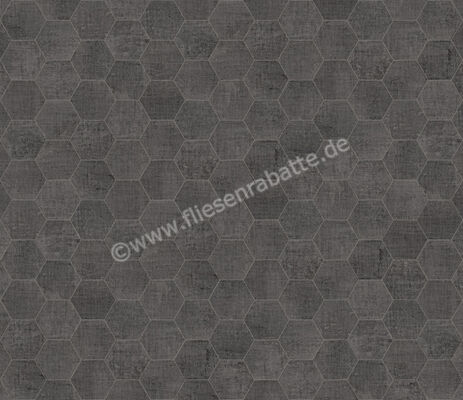  Marca Corona Textile Taupe 21.6x25 cm Bodenfliese / Wandfliese Esagona Matt Strukturiert Naturale D625 | 669436