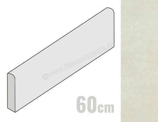  Marca Corona Desygn White 7.2x60 cm Sockel Matt Eben Naturale I479 | 669547