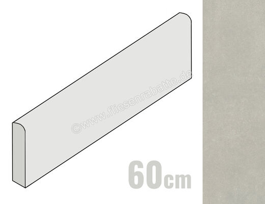  Marca Corona Desygn Grey 7.2x60 cm Sockel Matt Eben Naturale I481 | 669553