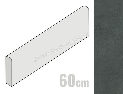  Marca Corona Stonecloud Dark 7.2x60 cm Sockel Matt Eben Naturale F814 | 669700