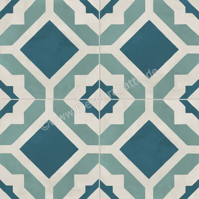  Marca Corona Terra.Art Oceano Cielo 20x20 cm Bodenfliese / Wandfliese Decor Geometrico Matt Eben Naturale I382 | 670288