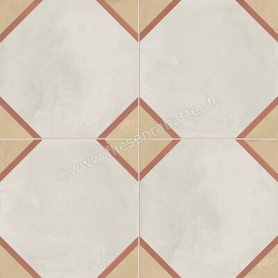  Marca Corona Terra.Art Tramonto Crema 20x20 cm Bodenfliese / Wandfliese Decor Ottagono Matt Eben Naturale I398 | 670414