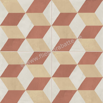  Marca Corona Terra.Art Tramonto Crema 20x20 cm Bodenfliese / Wandfliese Decor Cubo Matt Eben Naturale I399 | 670423