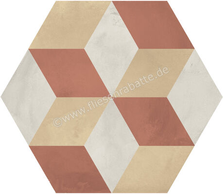  Marca Corona Terra.Art Tramonto Crema 21.6x25 cm Bodenfliese / Wandfliese Decor Cubo Matt Eben Naturale I423 | 670474
