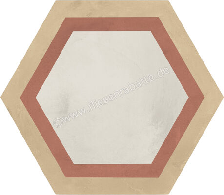  Marca Corona Terra.Art Tramonto Crema 21.6x25 cm Bodenfliese / Wandfliese Decor Cornice Matt Eben Naturale I427 | 670507