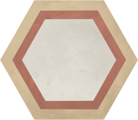  Marca Corona Terra.Art Tramonto Crema 21.6x25 cm Bodenfliese / Wandfliese Decor Cornice Matt Eben Naturale I427 | 670510