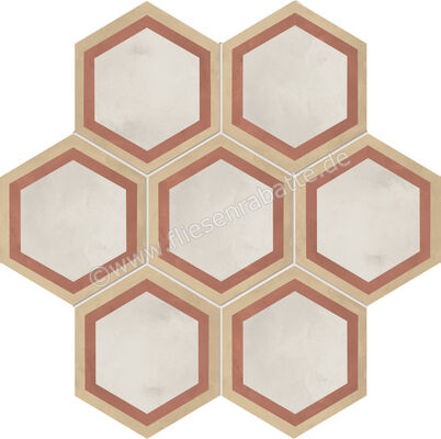  Marca Corona Terra.Art Tramonto Crema 21.6x25 cm Bodenfliese / Wandfliese Decor Cornice Matt Eben Naturale I427 | 670513