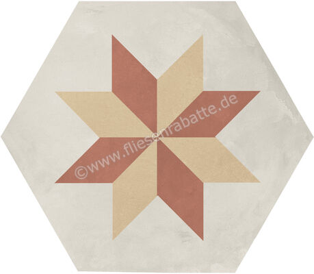  Marca Corona Terra.Art Tramonto Crema 21.6x25 cm Bodenfliese / Wandfliese Decor Stella Matt Eben Naturale I428 | 670516