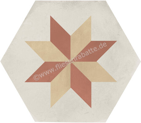  Marca Corona Terra.Art Tramonto Crema 21.6x25 cm Bodenfliese / Wandfliese Decor Stella Matt Eben Naturale I428 | 670519