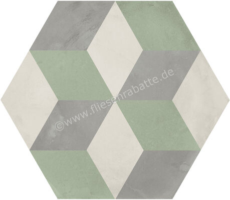  Marca Corona Terra.Art Sabbia Menta 21.6x25 cm Bodenfliese / Wandfliese Decor Cubo Matt Eben Naturale I416 | 670576