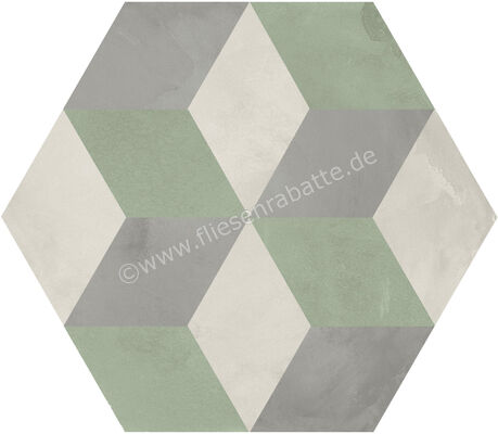  Marca Corona Terra.Art Sabbia Menta 21.6x25 cm Bodenfliese / Wandfliese Decor Cubo Matt Eben Naturale I416 | 670579